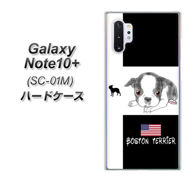 Galaxy Note10+ SC-01M docomo YD854 ボストンテリア05 ハードケース 背面印刷