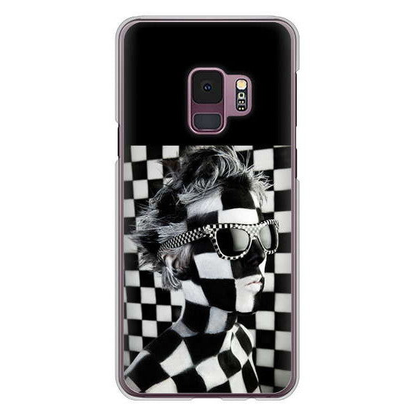 Galaxy S9 SC-02K docomo 357 bk&wh ハードケース 背面印刷