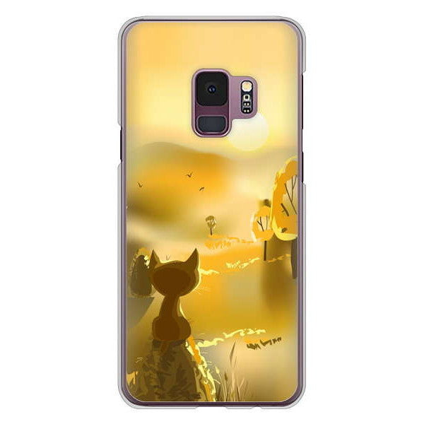 Galaxy S9 SC-02K docomo 400 たそがれの猫 ハードケース 背面印刷