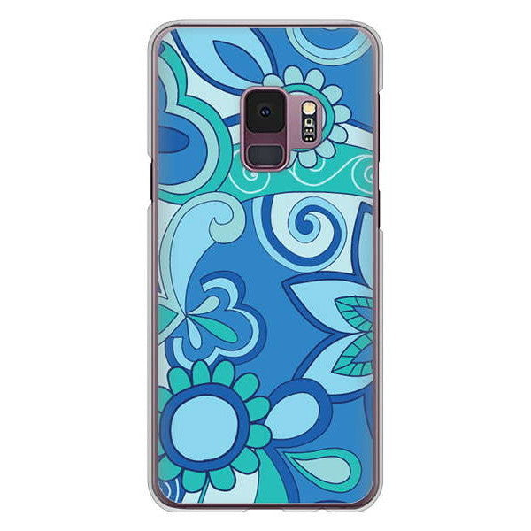 Galaxy S9 SC-02K docomo 409 ブルーミックス ハードケース 背面印刷