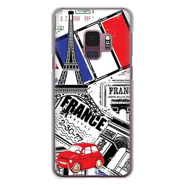 Galaxy S9 SC-02K docomo LOVE フランス ハードケース 背面印刷