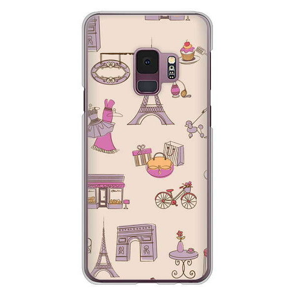 Galaxy S9 SC-02K docomo LOVE フランス ハードケース 背面印刷