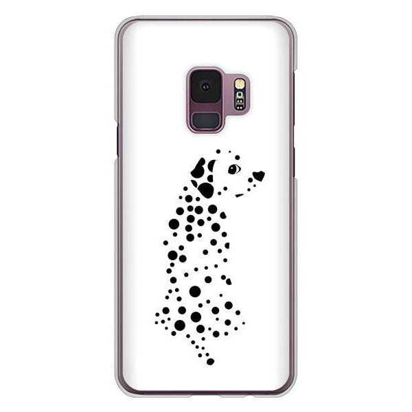 Galaxy S9 SC-02K docomo 1038 振り向くダルメシアン（WH） ハードケース 背面印刷