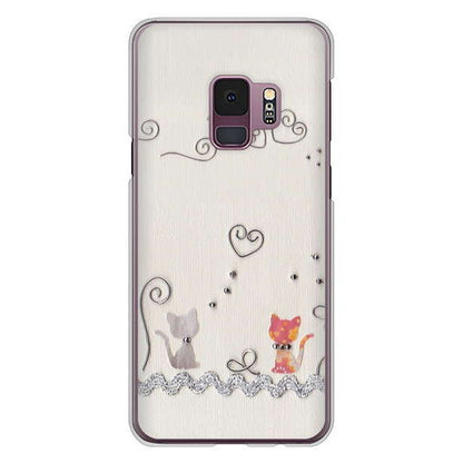 Galaxy S9 SC-02K docomo クラフト写真ネコ ハードケース 背面印刷