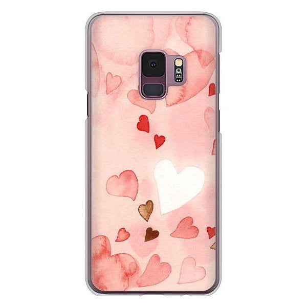 Galaxy S9 SC-02K docomo 1125 ハートの和紙 ハードケース 背面印刷