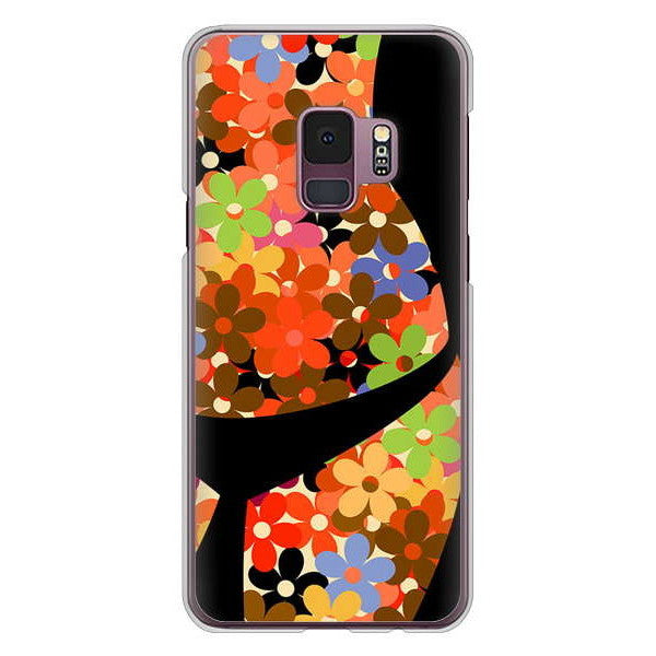 Galaxy S9 SC-02K docomo 1258 フラワーボディ ハードケース 背面印刷