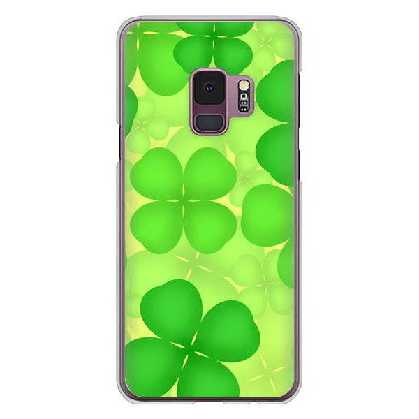 Galaxy S9 SC-02K docomo 1297 四つ葉のクローバー ハードケース 背面印刷