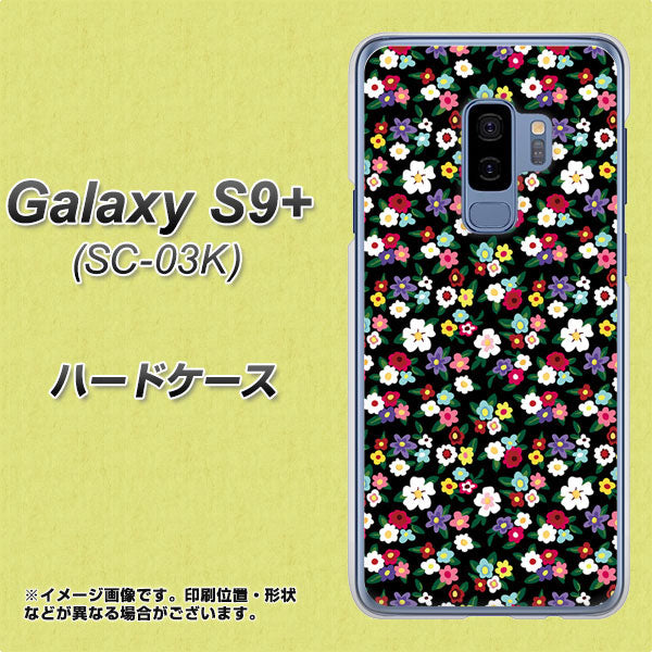 Galaxy S9+ SC-03K docomo 778 マイクロリバティプリントBK ハードケース 背面印刷