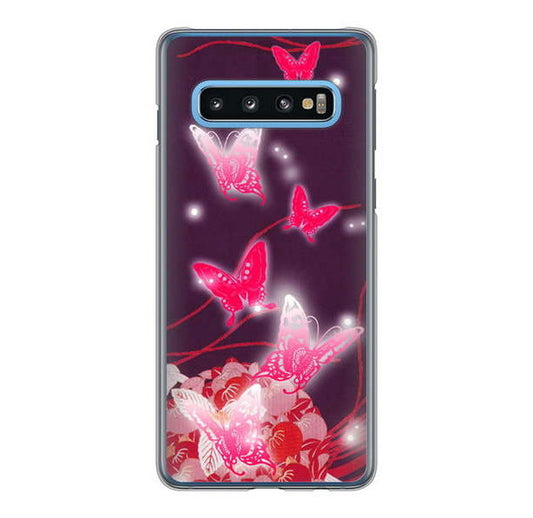 Galaxy S10 SC-03L docomo バタフライ ハードケース 背面印刷