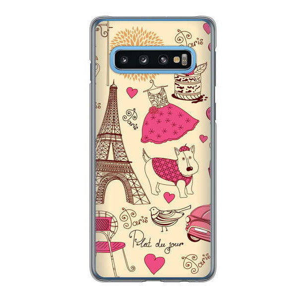Galaxy S10 SC-03L docomo LOVE フランス ハードケース 背面印刷