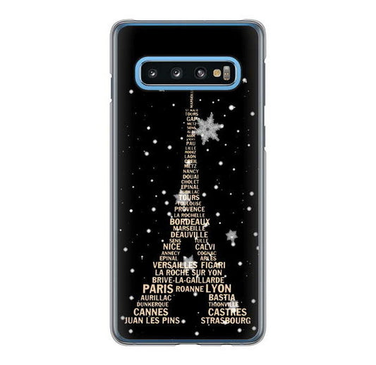 Galaxy S10 SC-03L docomo エッフェル塔 ハードケース 背面印刷