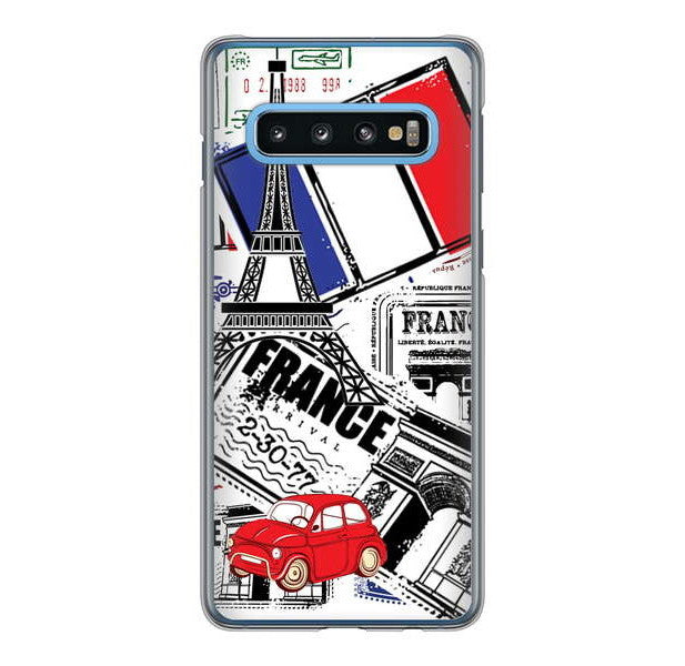 Galaxy S10 SC-03L docomo LOVE フランス ハードケース 背面印刷