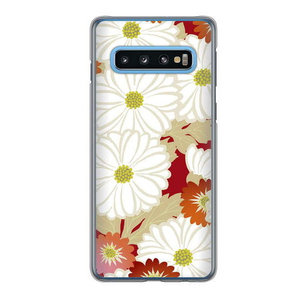Galaxy S10 SC-03L docomo 和花柄 ハードケース 背面印刷