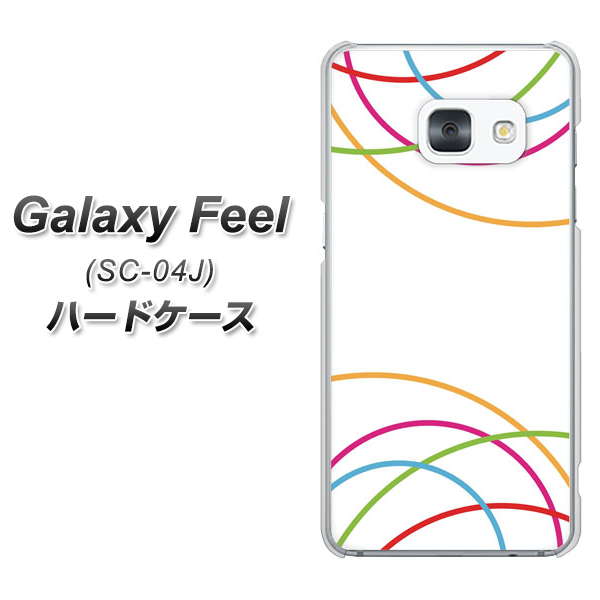 Galaxy Feel SC-04J docomo IB912 重なり合う曲線 ハードケース 背面印刷