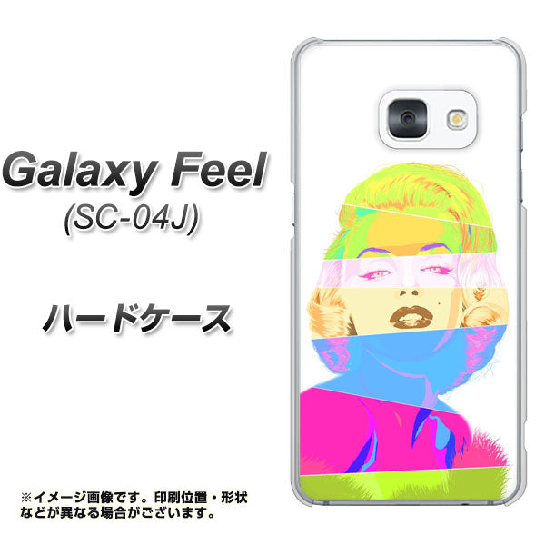 Galaxy Feel SC-04J docomo YJ208 マリリンモンローデザイン（A） ハードケース 背面印刷