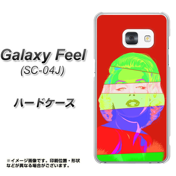 Galaxy Feel SC-04J docomo YJ209 マリリンモンローデザイン（B） ハードケース 背面印刷
