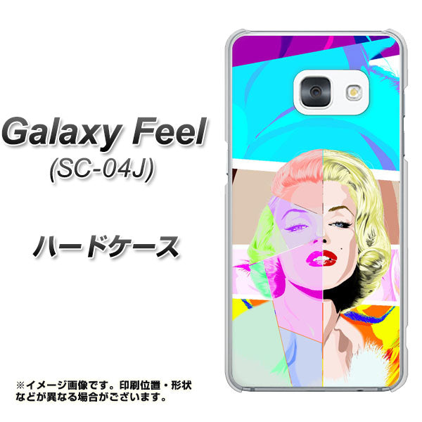 Galaxy Feel SC-04J docomo YJ210 マリリンモンローデザイン（C） ハードケース 背面印刷