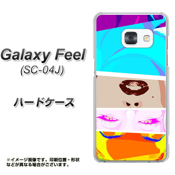 Galaxy Feel SC-04J docomo YJ211 マリリンモンローデザイン（D） ハードケース 背面印刷