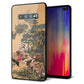 Galaxy S10+ SC-04L docomo 強化ガラス＆TPUスマホケース ガラプリ【TA006 紫陽花双鶏】