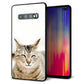 Galaxy S10+ SC-04L docomo 強化ガラス＆TPUスマホケース ガラプリ【VA801 笑福ねこ】