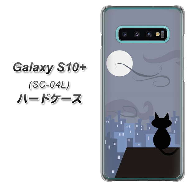 Galaxy S10+ SC-04L docomo 012 屋根の上のねこ ハードケース 背面印刷