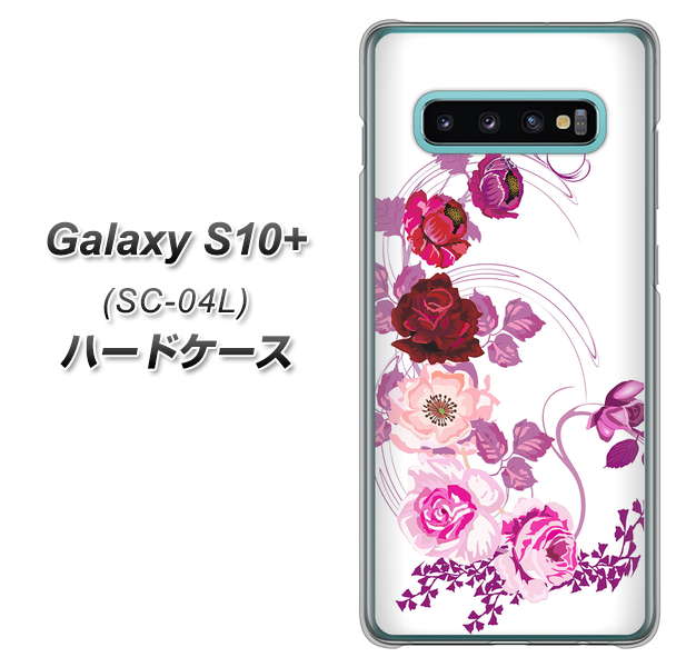 Galaxy S10+ SC-04L docomo 116 ６月のバラ ハードケース 背面印刷