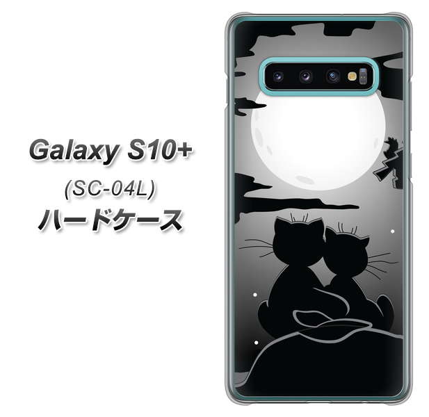 Galaxy S10+ SC-04L docomo 342 月夜の二人 ハードケース 背面印刷