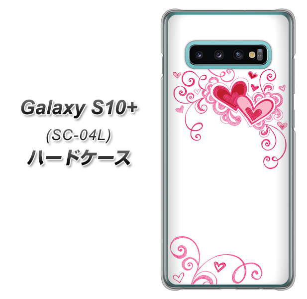 Galaxy S10+ SC-04L docomo 365 ハートフレーム ハードケース 背面印刷