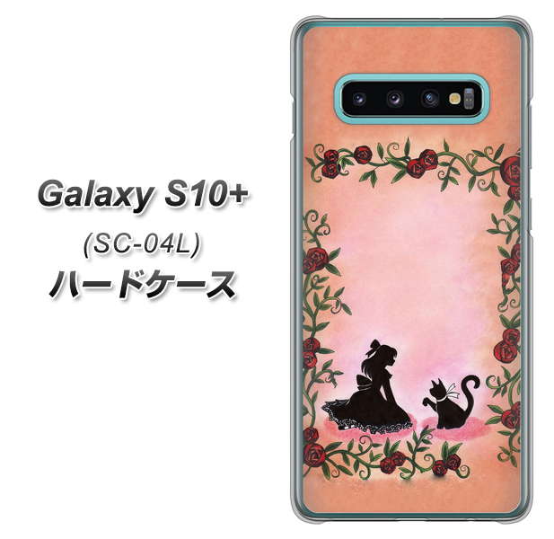 Galaxy S10+ SC-04L docomo 1096 お姫様とネコ（カラー） ハードケース 背面印刷