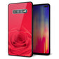 Galaxy S10+ Olympic Games Edition SC-05L docomo 強化ガラス＆TPUスマホケース ガラプリ【395 赤いバラ】