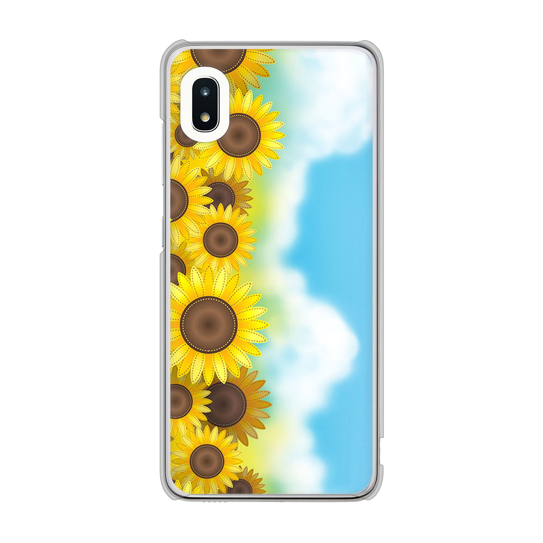 Galaxy A21 SC-42A docomo 148 ひまわり畑 ハードケース 背面印刷