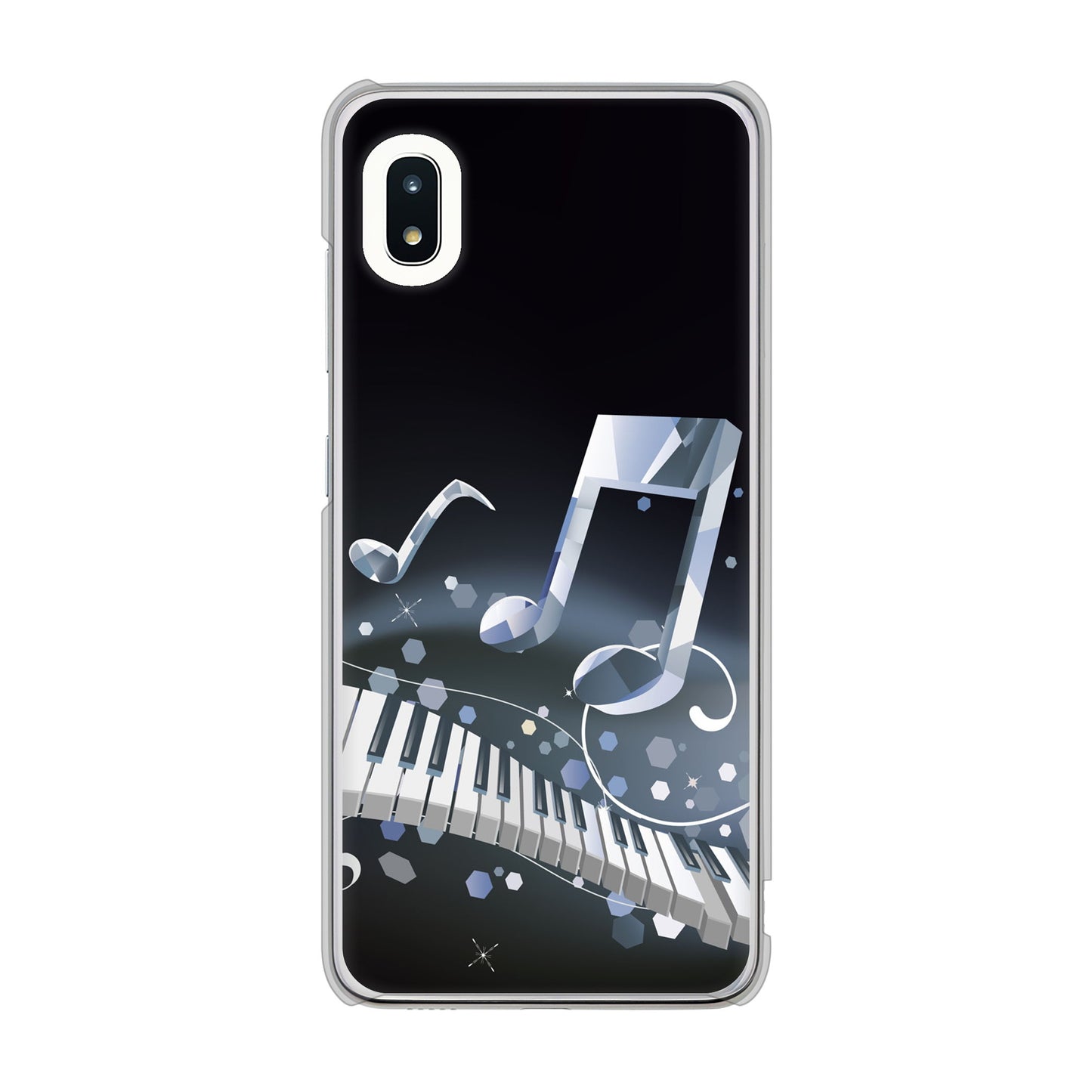 Galaxy A21 SC-42A docomo 音符 ハードケース 背面印刷
