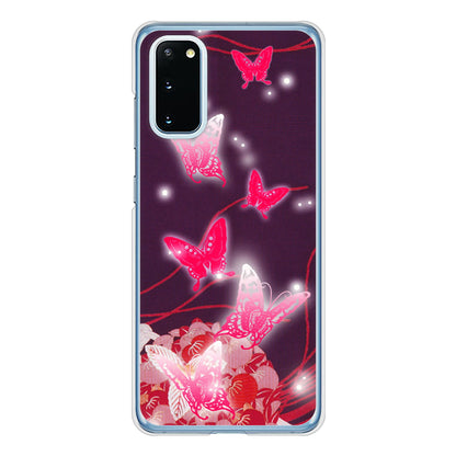 Galaxy S20 5G SC-51A docomo バタフライ ハードケース 背面印刷