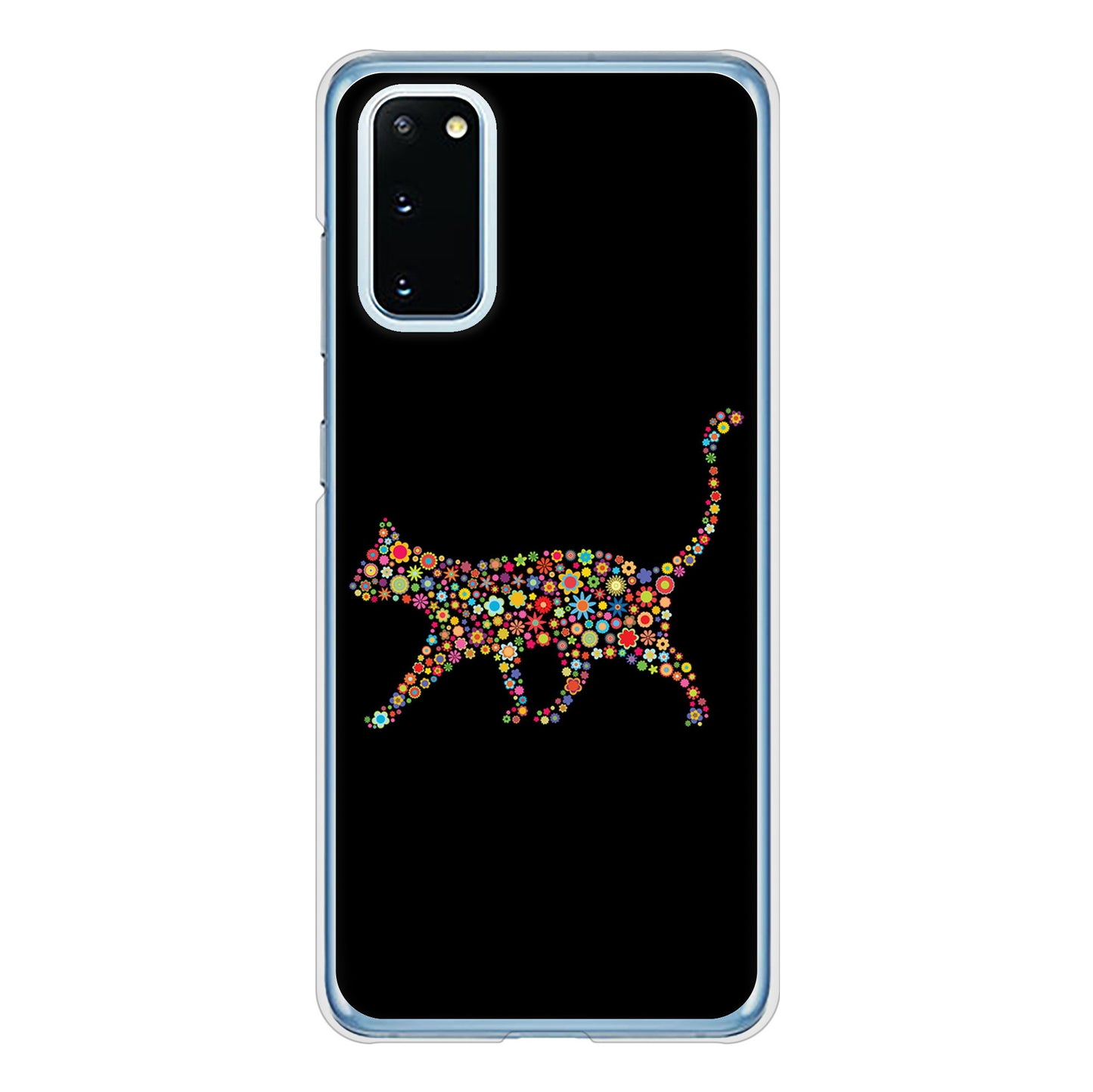 Galaxy S20 5G SC-51A docomo 406 カラフルキャット ハードケース 背面印刷