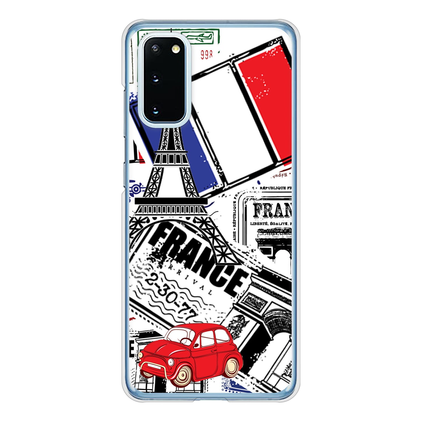 Galaxy S20 5G SC-51A docomo LOVE フランス ハードケース 背面印刷