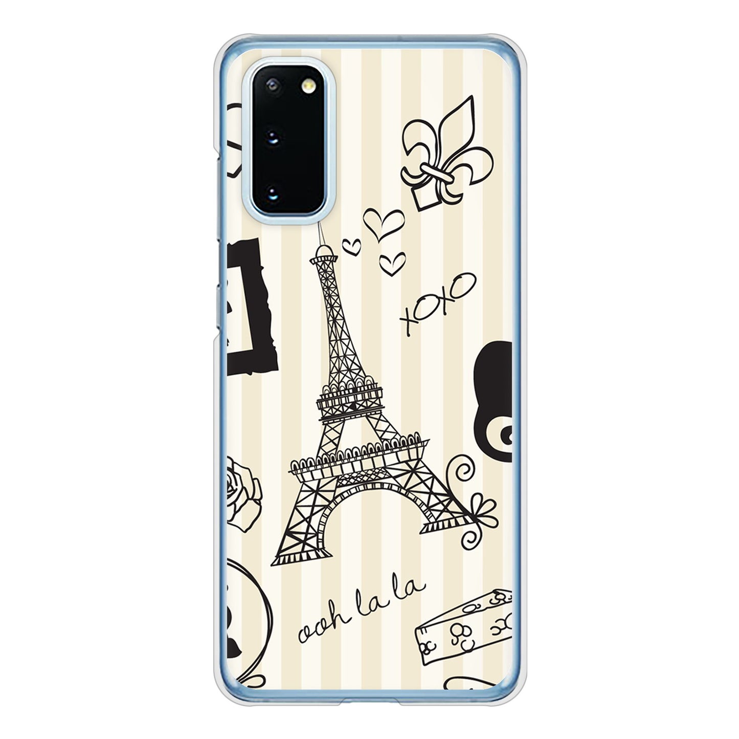 Galaxy S20 5G SC-51A docomo LOVE フランス ハードケース 背面印刷