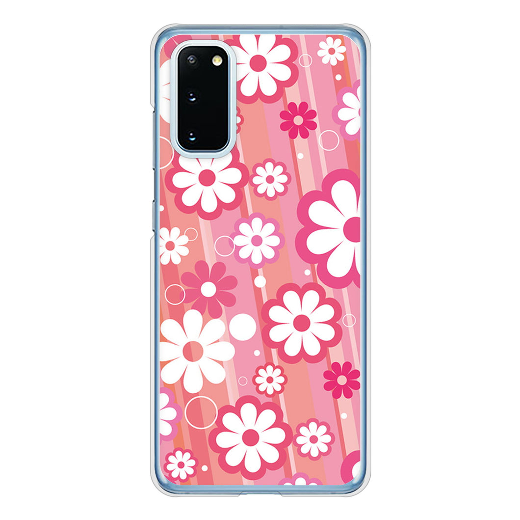 Galaxy S20 5G SC-51A docomo 751 マーガレット（ピンク系） ハードケース 背面印刷