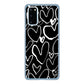 Galaxy S20 5G SC-51A docomo 1124 ハート BK＆WH ハードケース 背面印刷