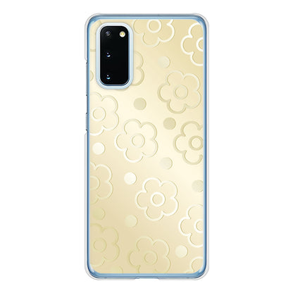 Galaxy S20 5G SC-51A docomo 高画質仕上げ 背面印刷 ハードケース エンボス風デイジーシンプル