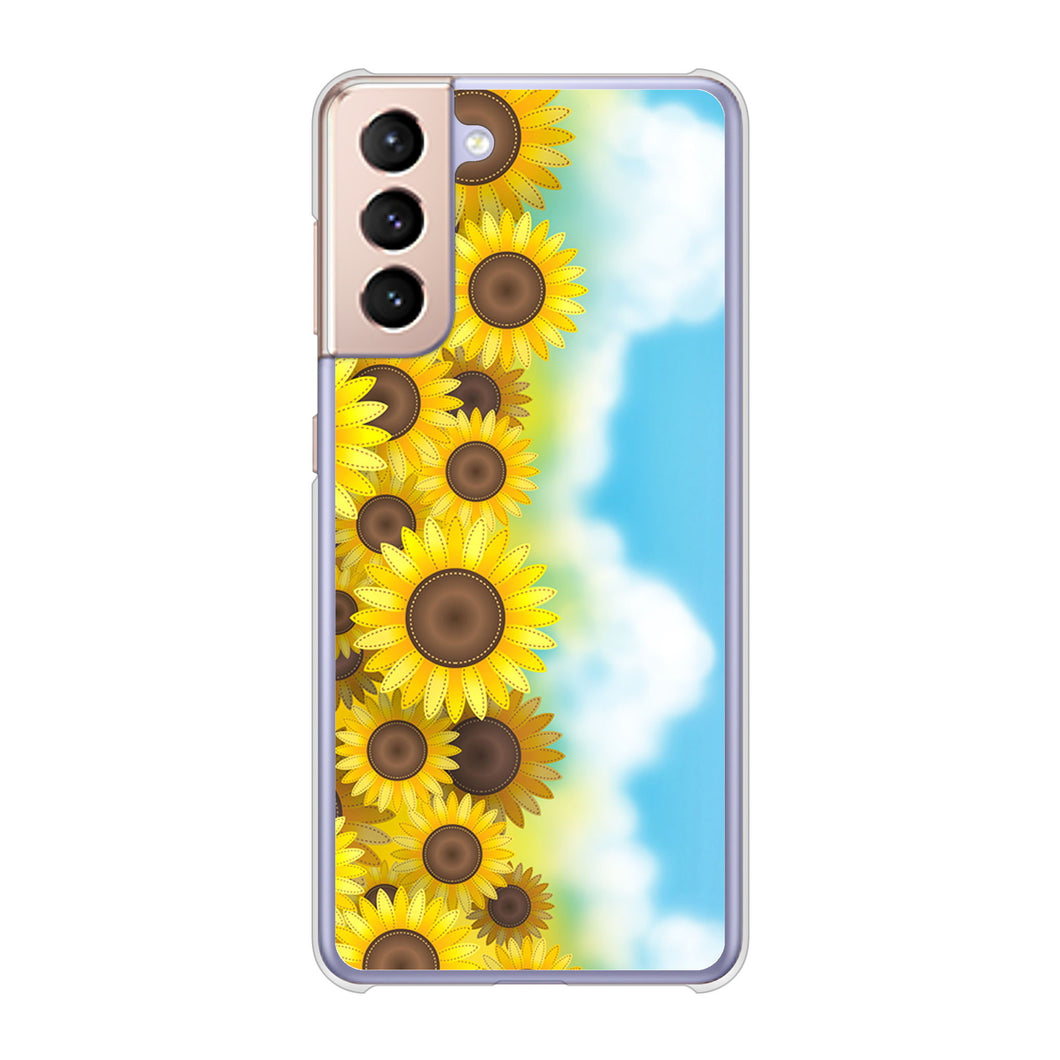Galaxy S21 5G SC-51B docomo 148 ひまわり畑 ハードケース 背面印刷