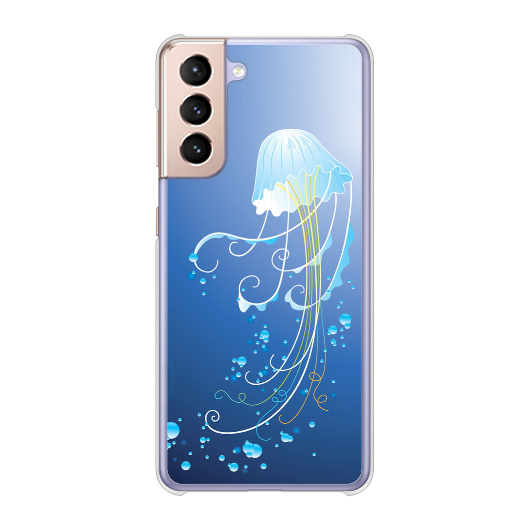 Galaxy S21 5G SC-51B docomo 362 ジェリーフィシュ ハードケース 背面印刷
