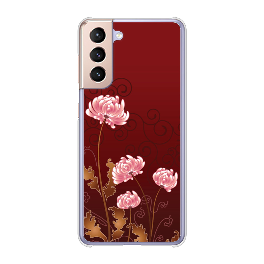 Galaxy S21 5G SC-51B docomo 375 優美な菊 ハードケース 背面印刷