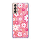 Galaxy S21 5G SC-51B docomo 751 マーガレット（ピンク系） ハードケース 背面印刷