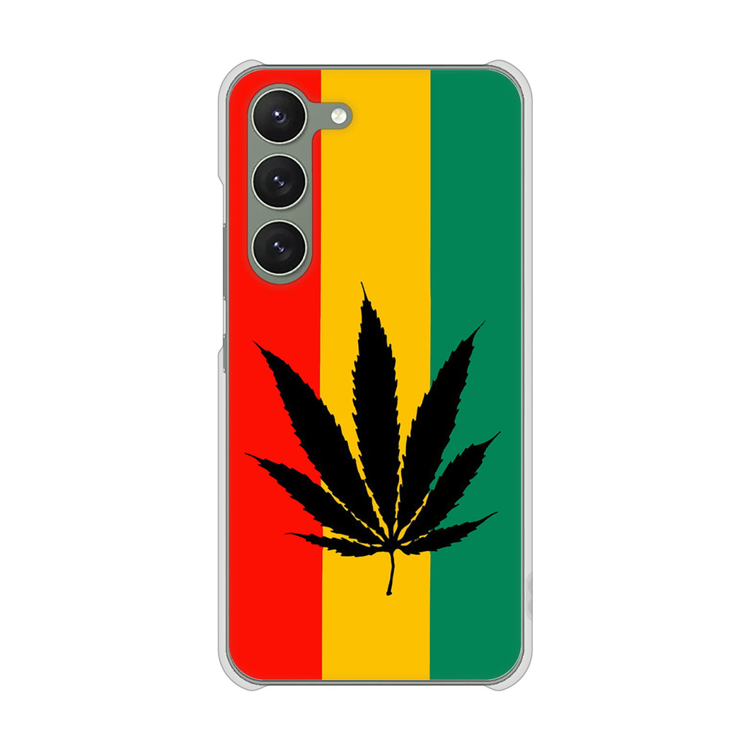 Galaxy S23 SC-51D docomo 083 大麻ラスタカラー ハードケース 背面印刷