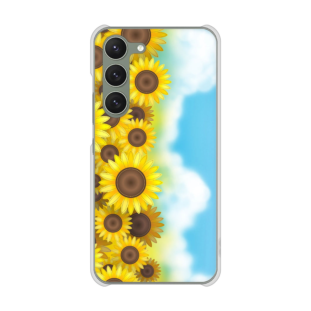 Galaxy S23 SC-51D docomo 148 ひまわり畑 ハードケース 背面印刷