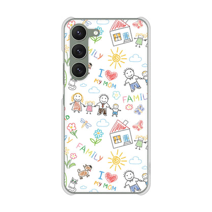 Galaxy S23 SC-51D docomo カップル＆ファミリー ハードケース 背面印刷