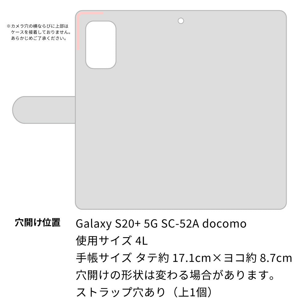 docomo ギャラクシーS20+ SC-52A 画質仕上げ プリント手帳型ケース(薄型スリム)【YC829 フリーケンシー04】