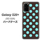 Galaxy S20+ 5G SC-52A docomo 1352 シンプルビッグ水色茶 ハードケース 背面印刷