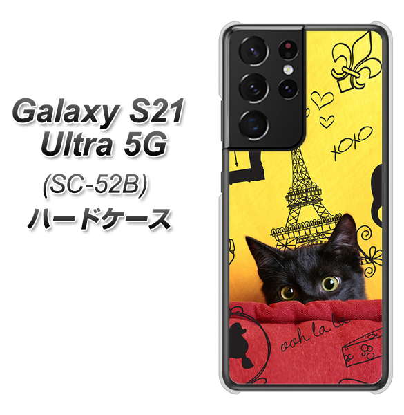 Galaxy S21 Ultra 5G SC-52B docomo 686 パリの子猫 ハードケース 背面印刷