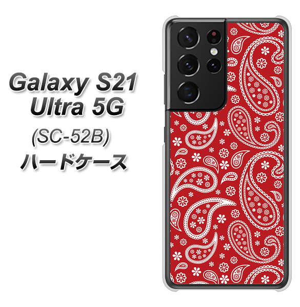 Galaxy S21 Ultra 5G SC-52B docomo 765 ペイズリーエンジ ハードケース 背面印刷
